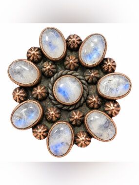 Moonstone Cluster Ring set Copper
Adjustable sets at size 9 1/2